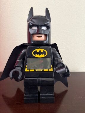 LEGO Batman Alarm Clock Large Figure DC Comics Black Tested Works Great